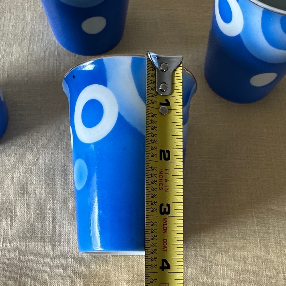 Mepoco Ware Japan Blue and White Cups - Picture 9 of 9